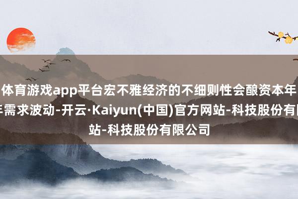 体育游戏app平台宏不雅经济的不细则性会酿资本年下半年需求波动-开云·Kaiyun(中国)官方网站-科技股份有限公司