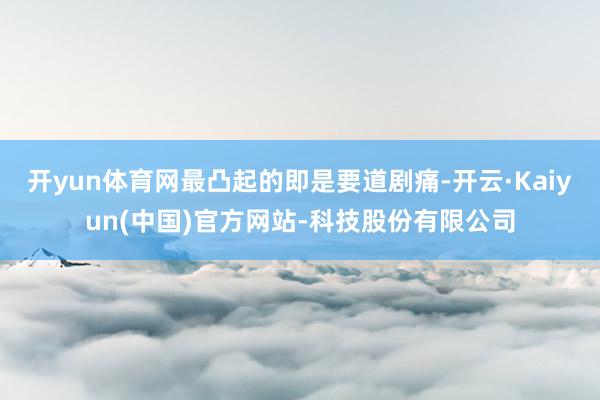 开yun体育网最凸起的即是要道剧痛-开云·Kaiyun(中国