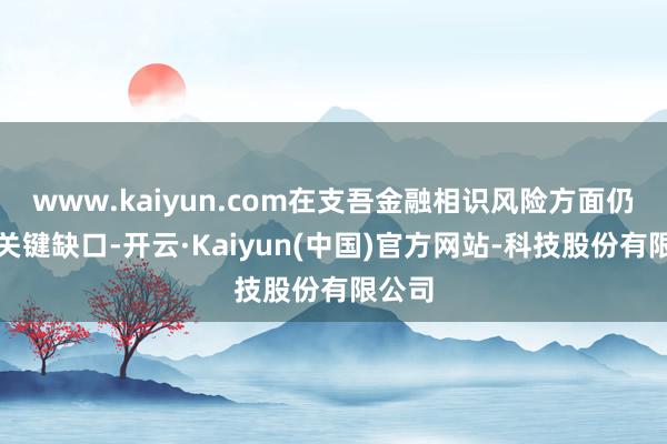 www.kaiyun.com在支吾金融相识风险方面仍存在关键缺口-开云·Kaiyun(中国)官方网站-科技股份有限公司