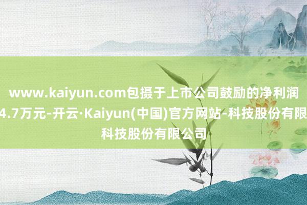 www.kaiyun.com包摄于上市公司鼓励的净利润516